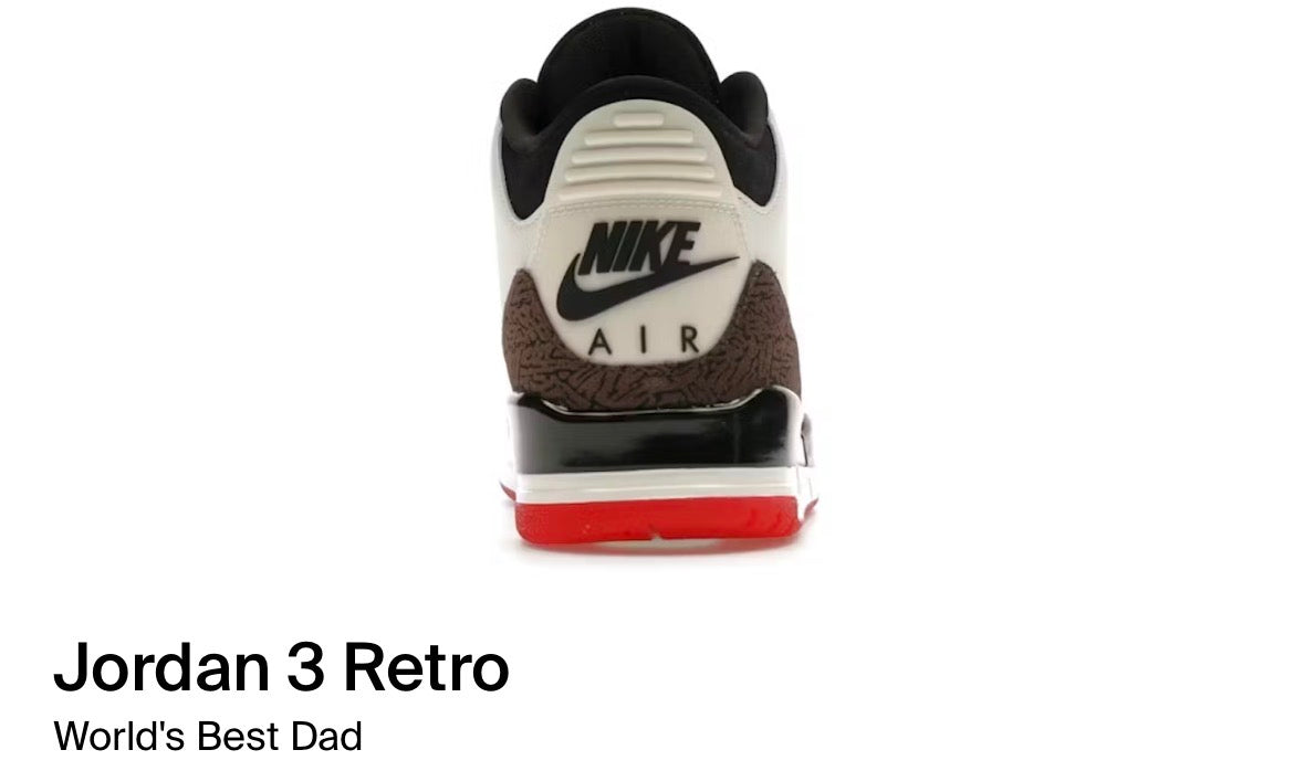 Jordan 3 Retro world best dad