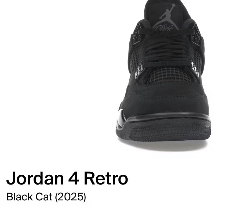 Jordan 4 Retro black cat (2025)