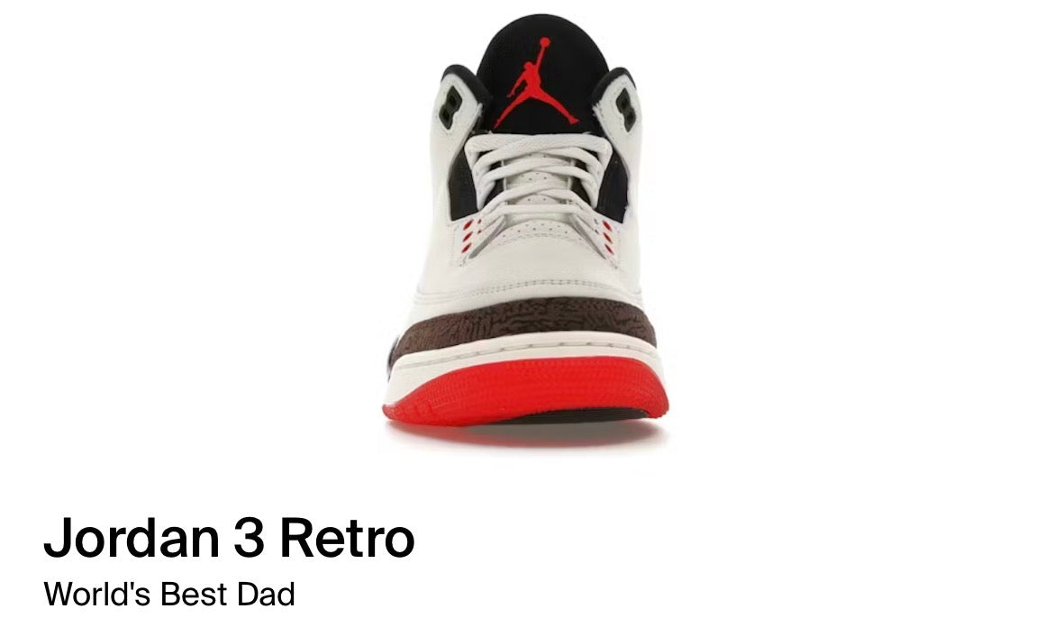 Jordan 3 Retro world best dad