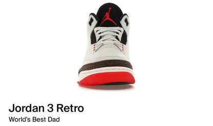 Jordan 3 Retro world best dad