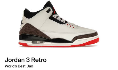 Jordan 3 Retro world best dad