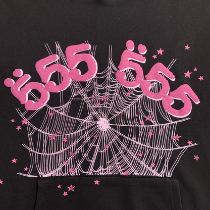 SP5DER ANGEL NUMBER HOODIE BLACK
